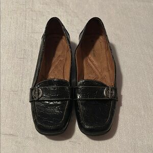 Naturalizer Crocodile Pattern Loafers